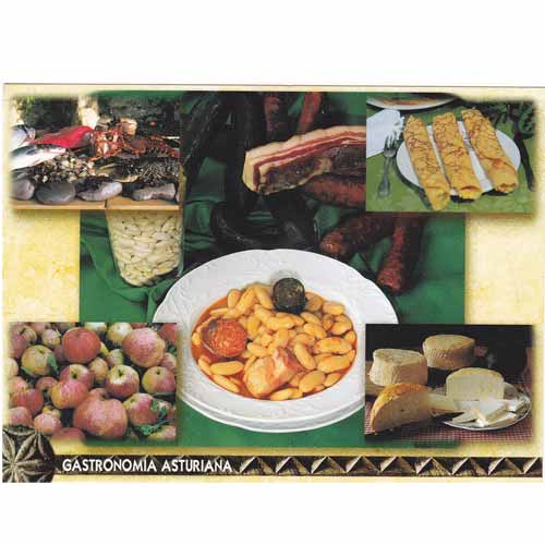 Imagen Postal Gastronom&iacute;a asturiana